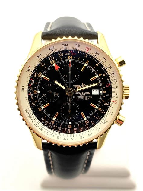 pre owned breitling navitimer gold|breitling navitimer used for sale.